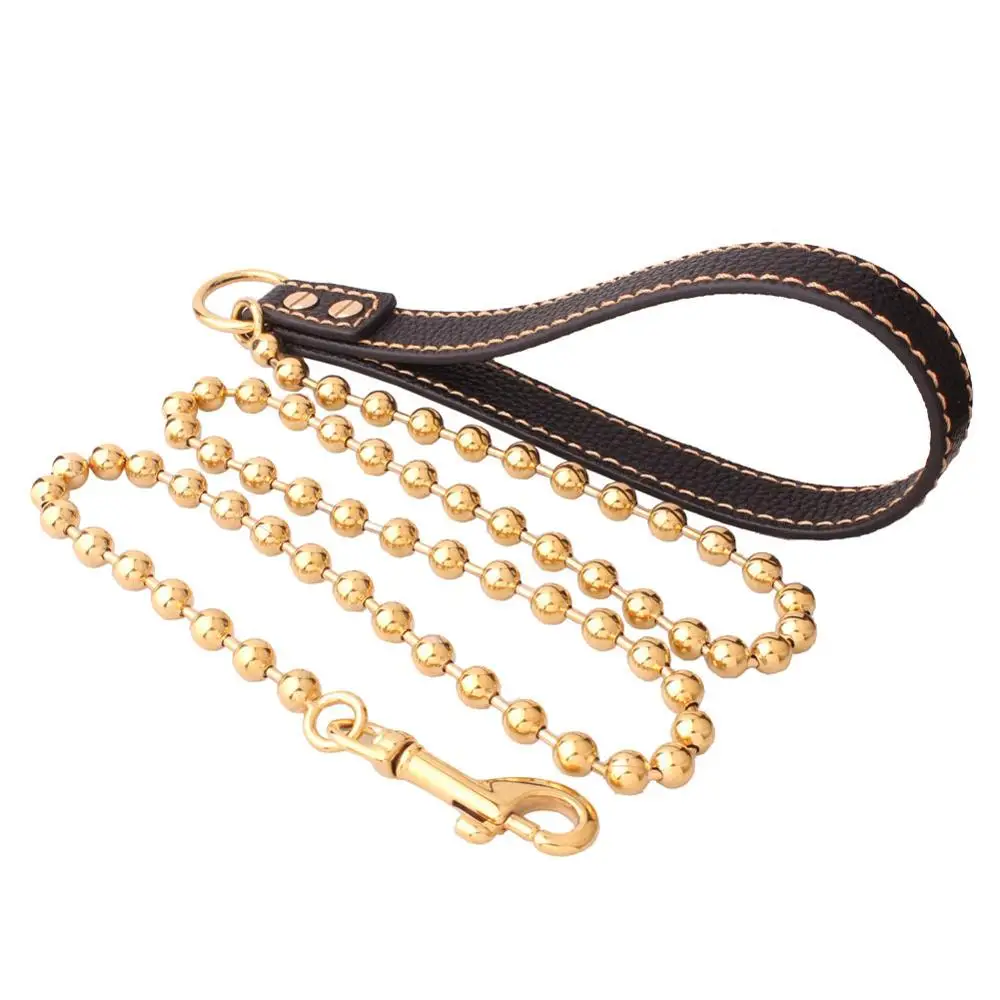dog leash gold