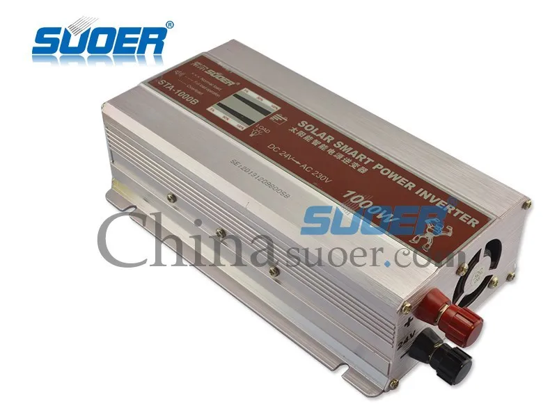 Suoer Solar Power Modified Sine Wave Inverter 24v 220v Inverter 60hz 1kw