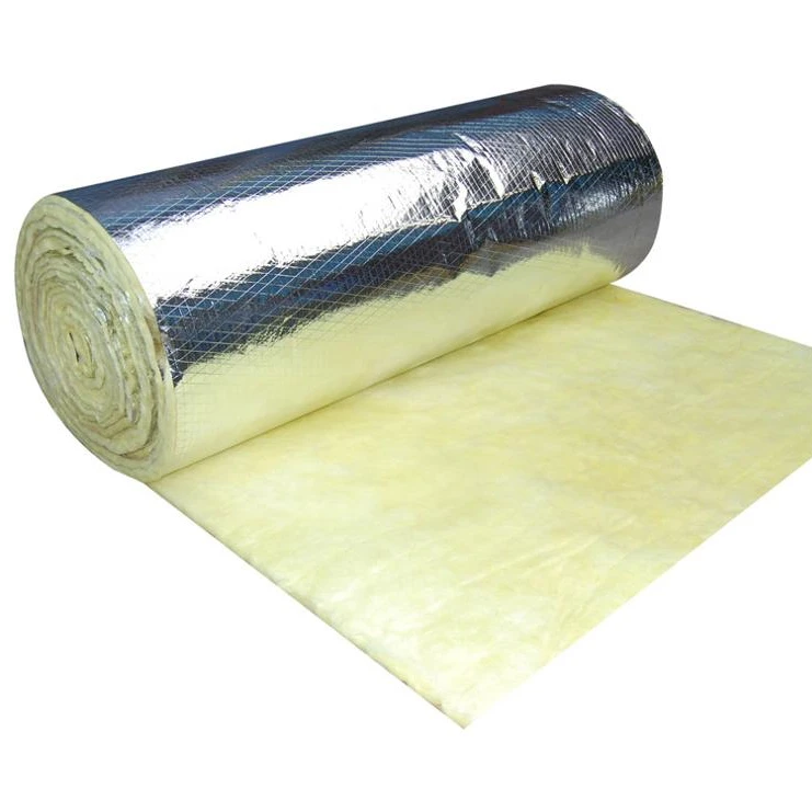 Fiberglass Insulation Blanket Glass Wool Roll with Aluminum Foil