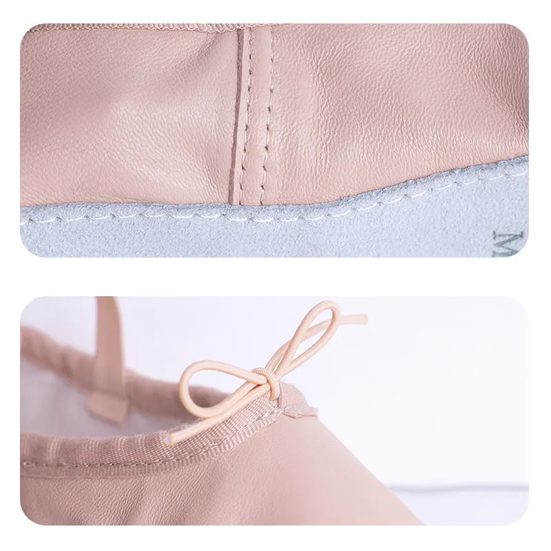 Балетки из натуральной кожи, танцевальные Тапочки из овчины