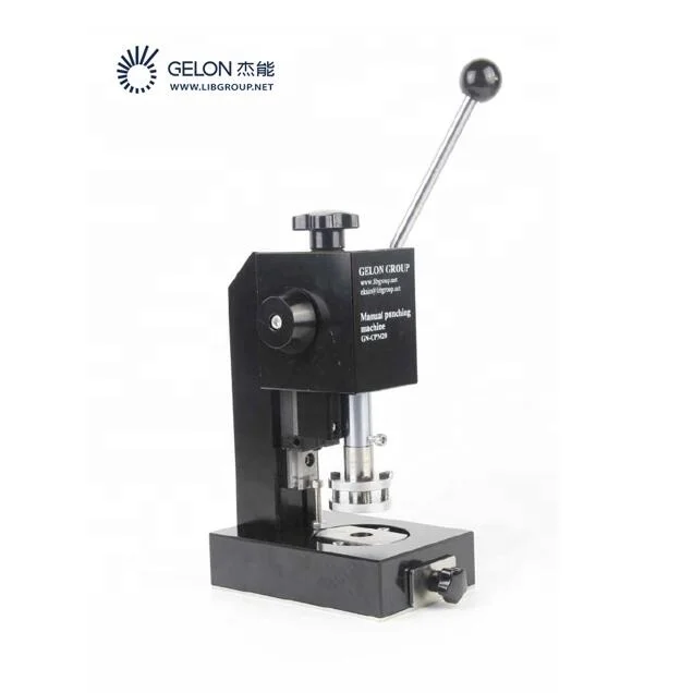 Manual Coin Cell Electrode Disc Cutting Machine Punching Machine for Coin Cell Battery Making