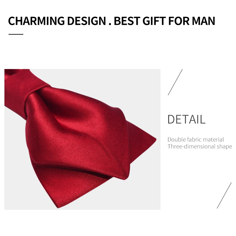 Рождественский Ispiration объемный галстук-бабочка, классические мужские черные галстуки-бабочки с карманным квадратом