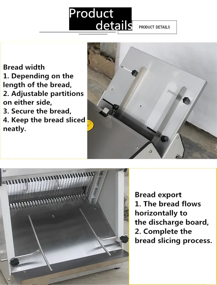 Stainless Steel Bread Slicing Machine Automatic Bread Cutting Machine Bread  Slicer