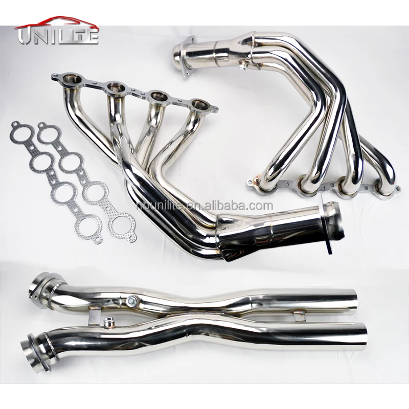 Stainless Exhaust Headers Manifolds & X Pipe for Chevy Corvette 2005