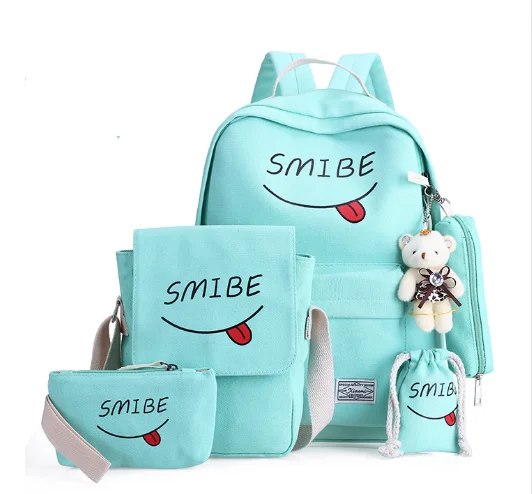Source Hight Quality School Backpack Canvas Bag for Girls on m.