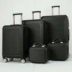 Коричневый жесткий Дорожный чемодан, 3 шт., 2 шт., ручной чемодан с замком TSA, Спиннер, 4 колеса, 5 шт., чемодан из АБС-пластика, комплект чемоданов на колесиках