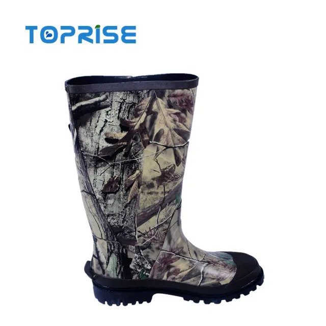 Водонепроницаемые камуфляжные мужские резиновые сапоги для охоты и рыбалки