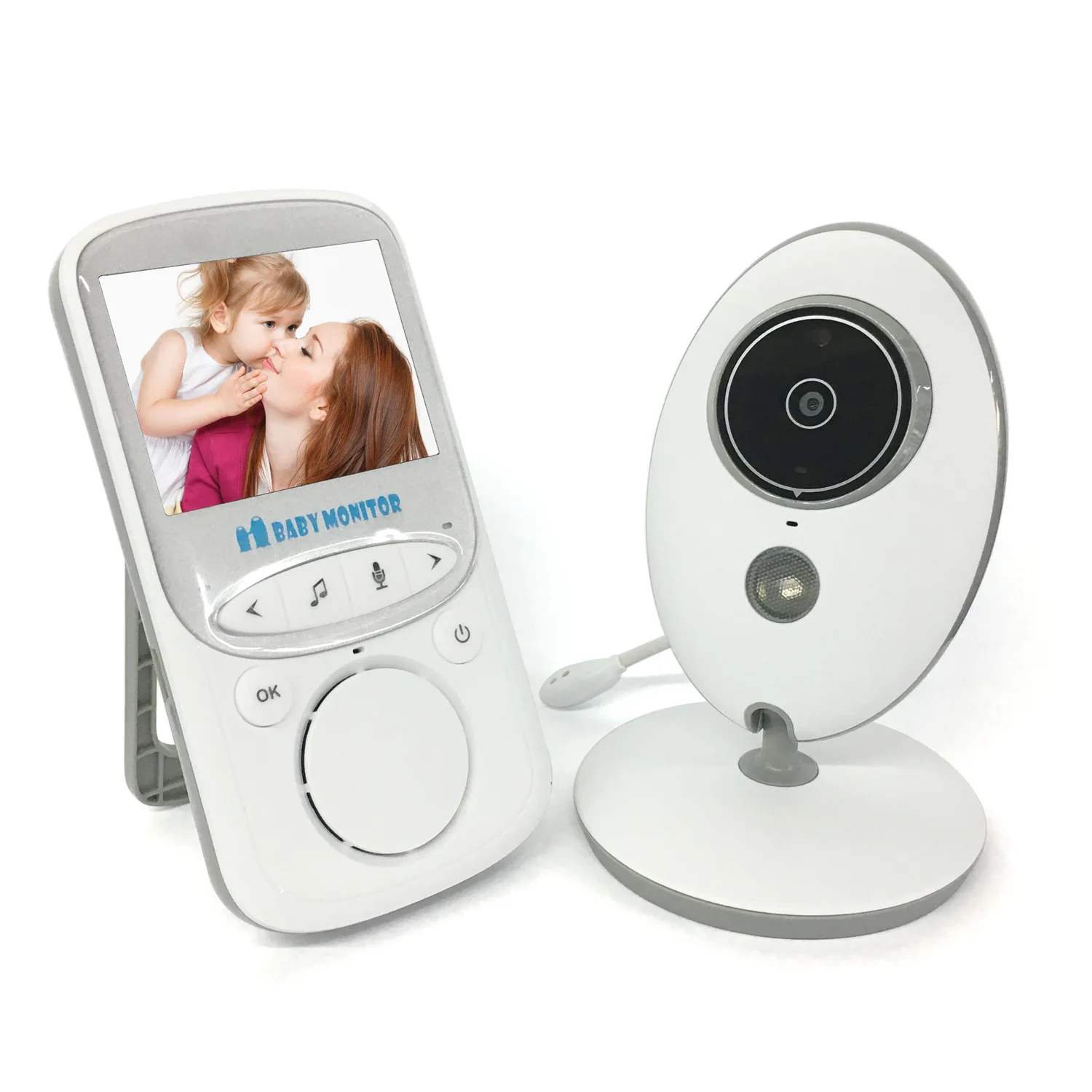 VB605 Baby Monitor Wireless LCD Audio Video Portable Baby Camera Walkie Talkie 