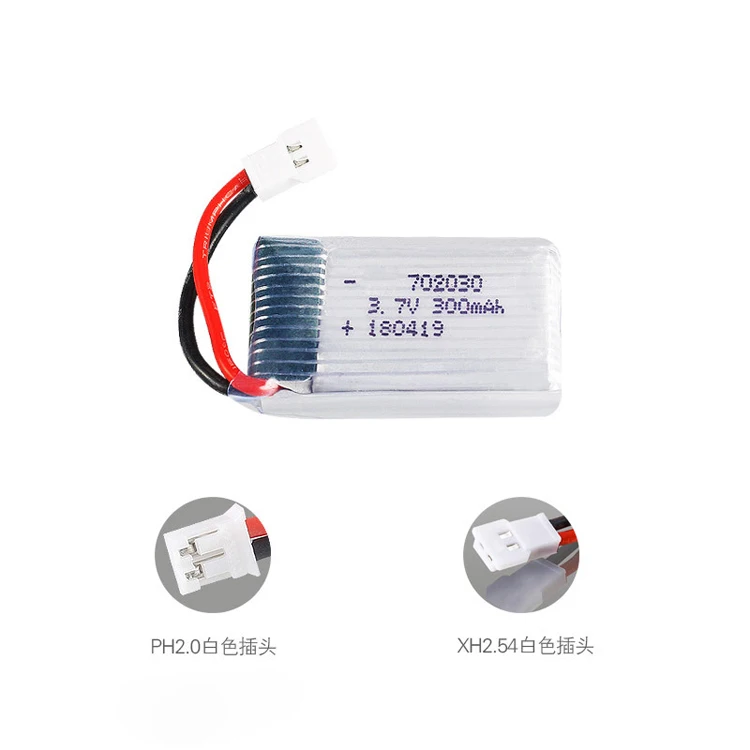 
 20C Lipo Дрон батарея 3,7 в 300 мАч 702030 перезаряжаемая литий-полимерная батарея  