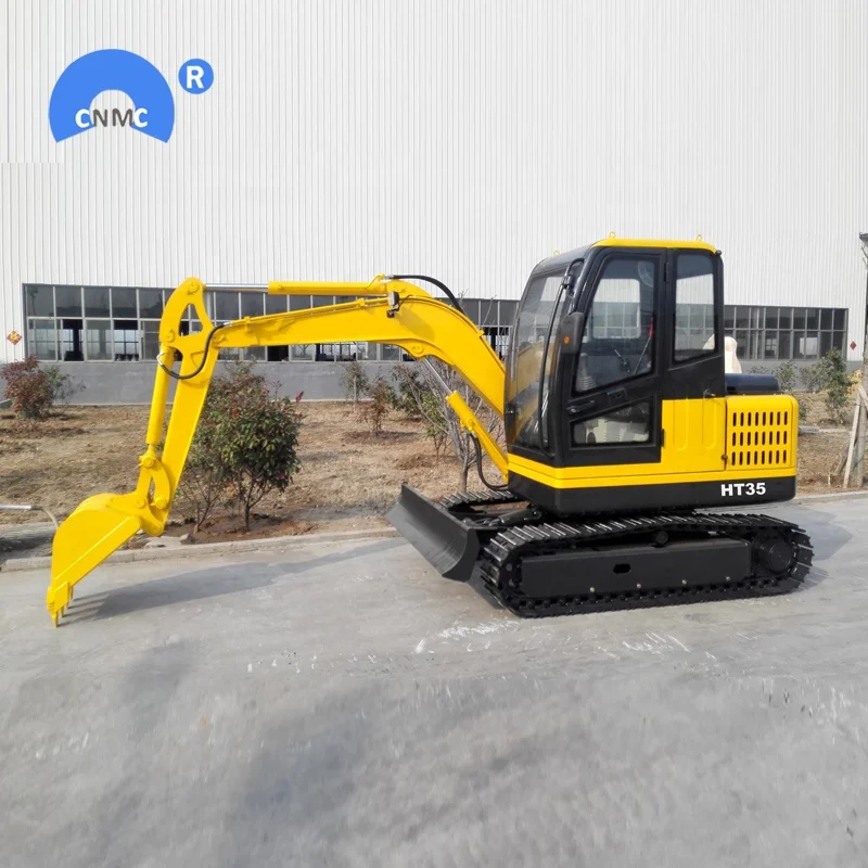 Jining Hightop HT35 Micro Digger 1 Ton Mini Excavator Small Bagger for Sale
