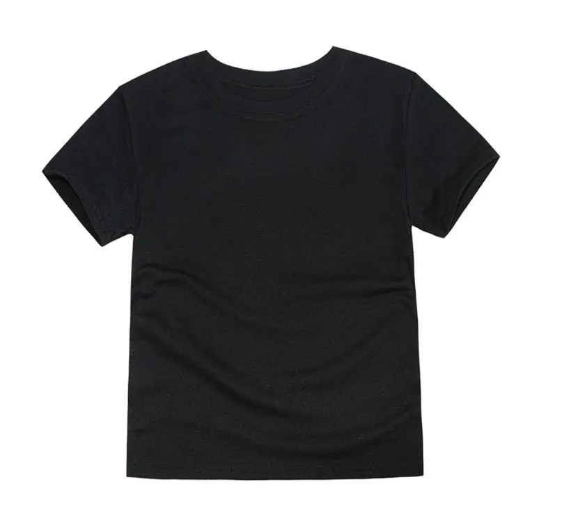 Модная дешевая однотонная белая детская футболка из 100% хлопка с коротким