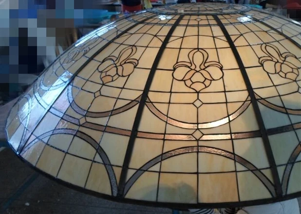 Round Building Classic Dome and Ceiling with High Quality Stained Glass