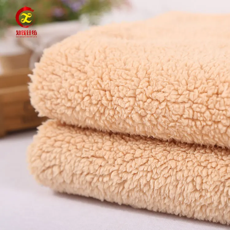 Горячая Распродажа shaoxing теплая полиэфирная шерпа флисовая ткань для