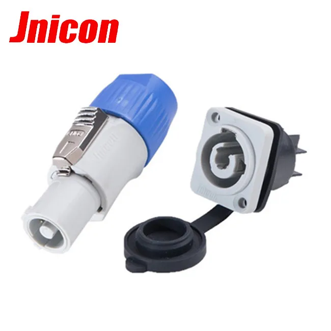 3 Pin Blue Powercon Connector Ip44 IP64 in Indoor and Outdoor LED Screen with Plug and Socket