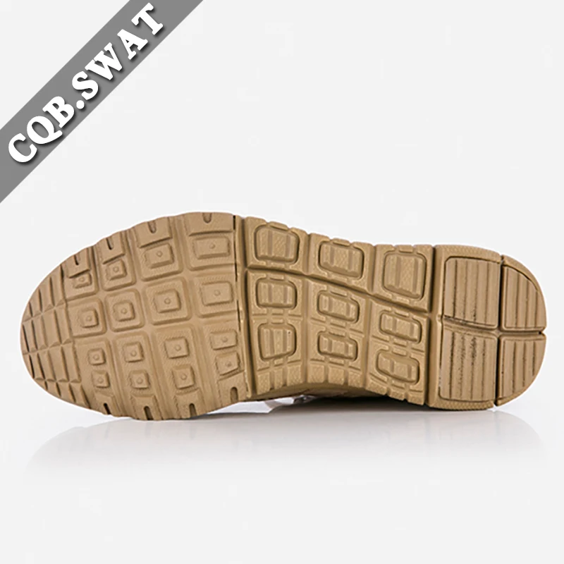 CQB.SWAT Factory Price 6-Inch Height Combat Desert Boots with Zip and Lace-Up Closure Vibram/EVA Outsole for Summer