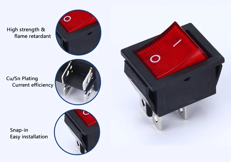 round rocker switch mount