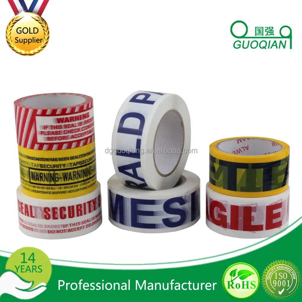 Free Sample Custom Printed Bopp Self Adhesive Transparent  Packing Tape with Good Service