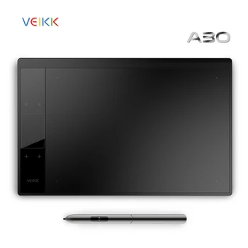 Pen Tablet Veikk A30 Graphic Drawing Tablet with Digital Pen 8192 Levels Compatible with Windows and Mac System