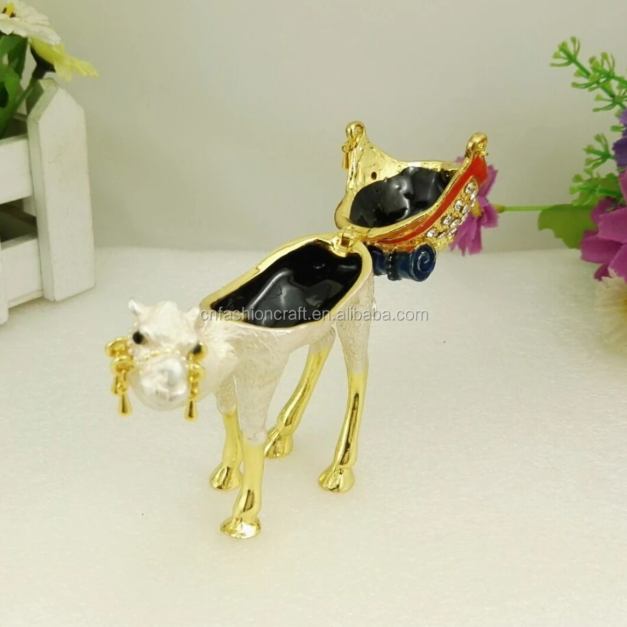 SEVENBEES Portagioie A Forma Di Cammello Con Strass Di Cristallo – Scatola Portagioelli Ispirata A Dubai – Regalo Arabo Per Anelli E Orecchini