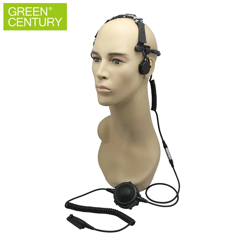 Two Way Radio Bone Conduction Earpiece Microphone ,incoming Call Vibration