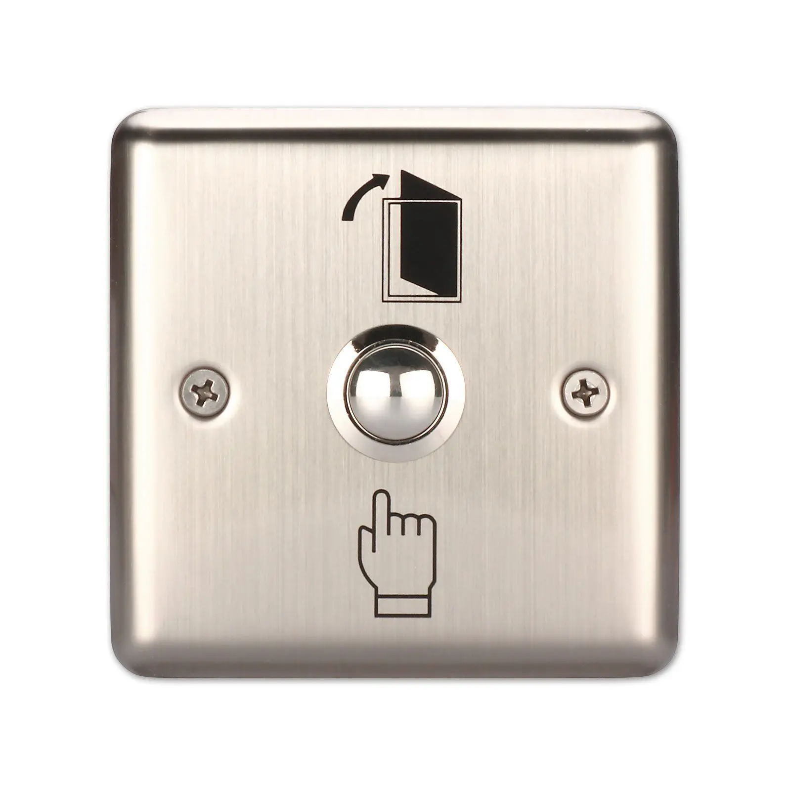 Stainless Steel Slim Exit Push Release Button For Access Control Door Switch Kit 