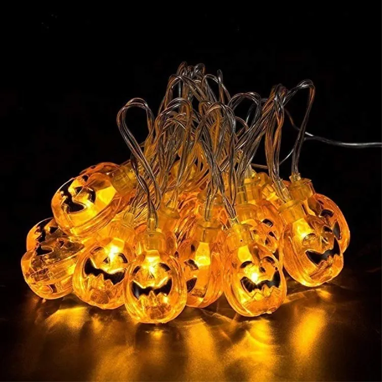 Halloween Decoration Lights Battery Operated 20 LED Fairy String Lights 20 Orang 