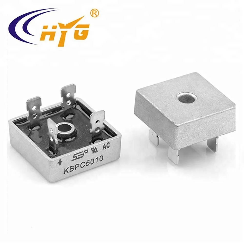 Bridge Rectifier KBPC5008 Single Phase 800V 50A Through Hole KBPC5008 metal case square bridge