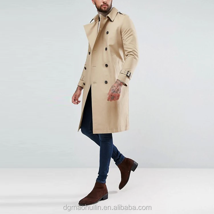 longline trench coat mens