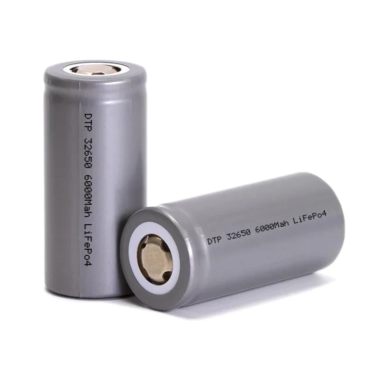 32700 Lifepo4 Rechargeable Cylinder Li Ion Battery 3.7v 6000mah 32650 ...