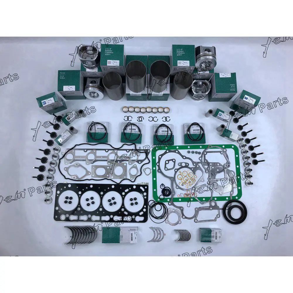 V3300T V3300 Engine Rebuild Kit With Gasket Kit Engine Valves Bearings Set for Kubota 2