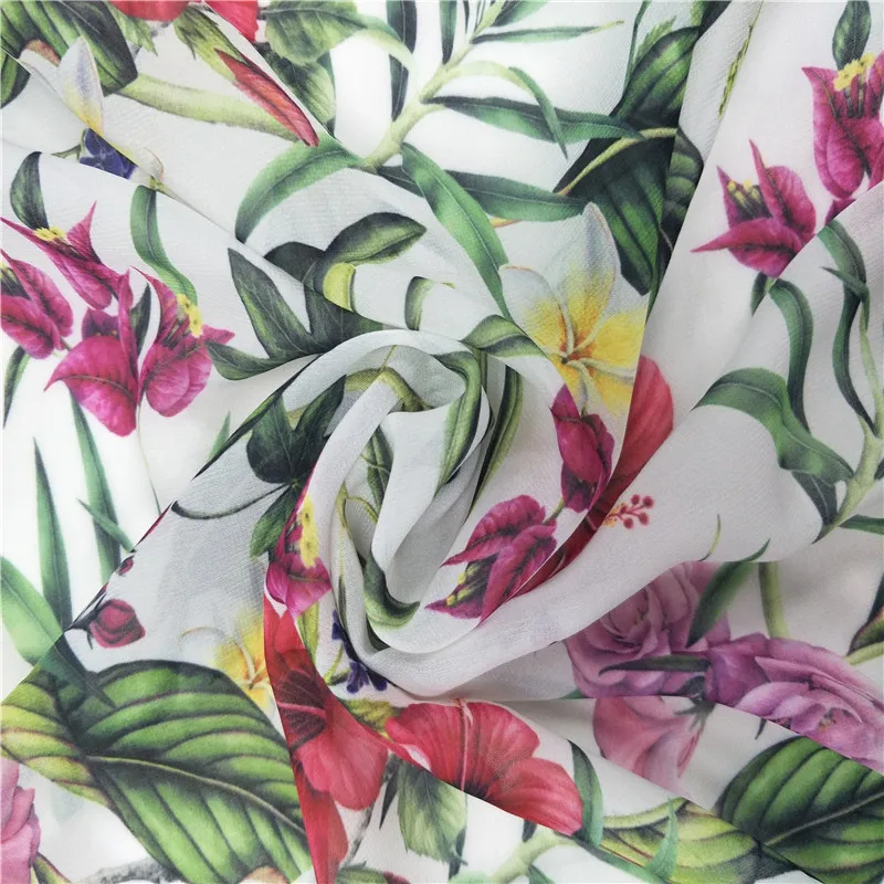 pure silk chiffon fabric