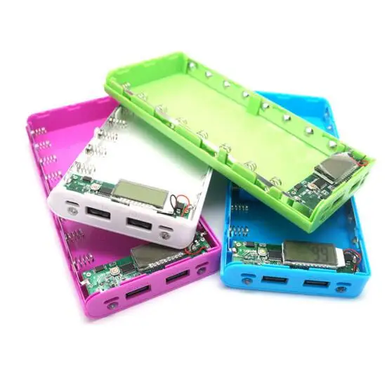 Kotak baterai Power Bank 8x18650 Universal 5V Dual USB 18650 casing  cangkang DIY pengisi daya ponsel