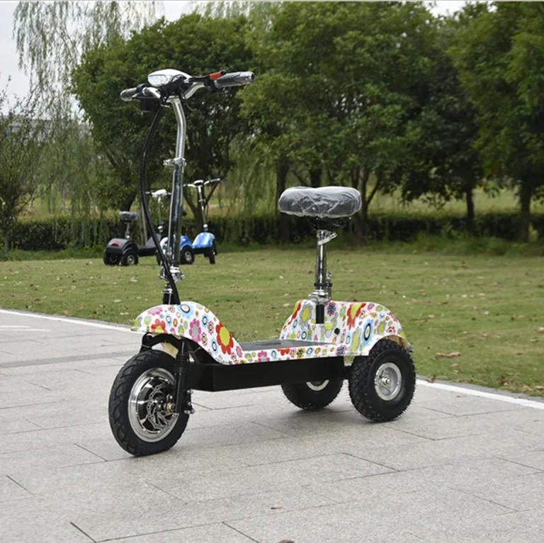 Coolride-patinete eléctrico de tres ruedas para adulto, Scooter compartido