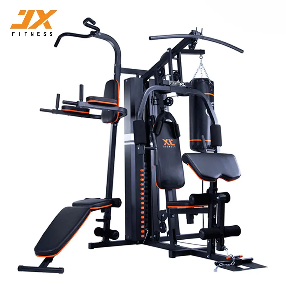 JUNXIA 2018 Hot Sale 3 Station Home Gym Indoor Body Building Fitness Equipment