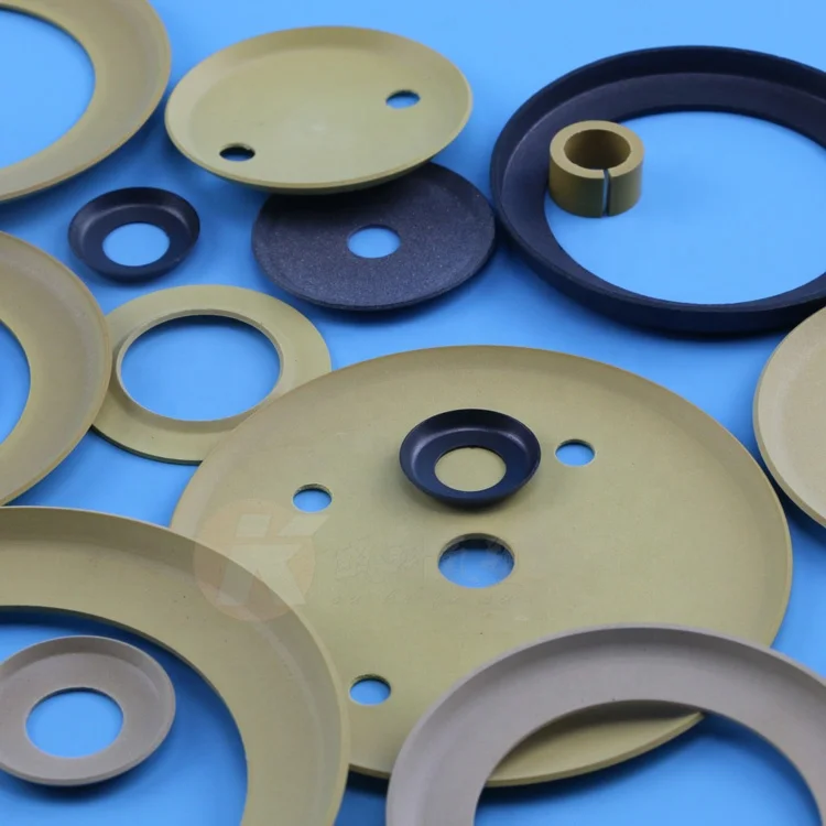 
 PTFE material gasket ptfe disk filled PI/carbon/bronze for pneumatic pump piston seal  