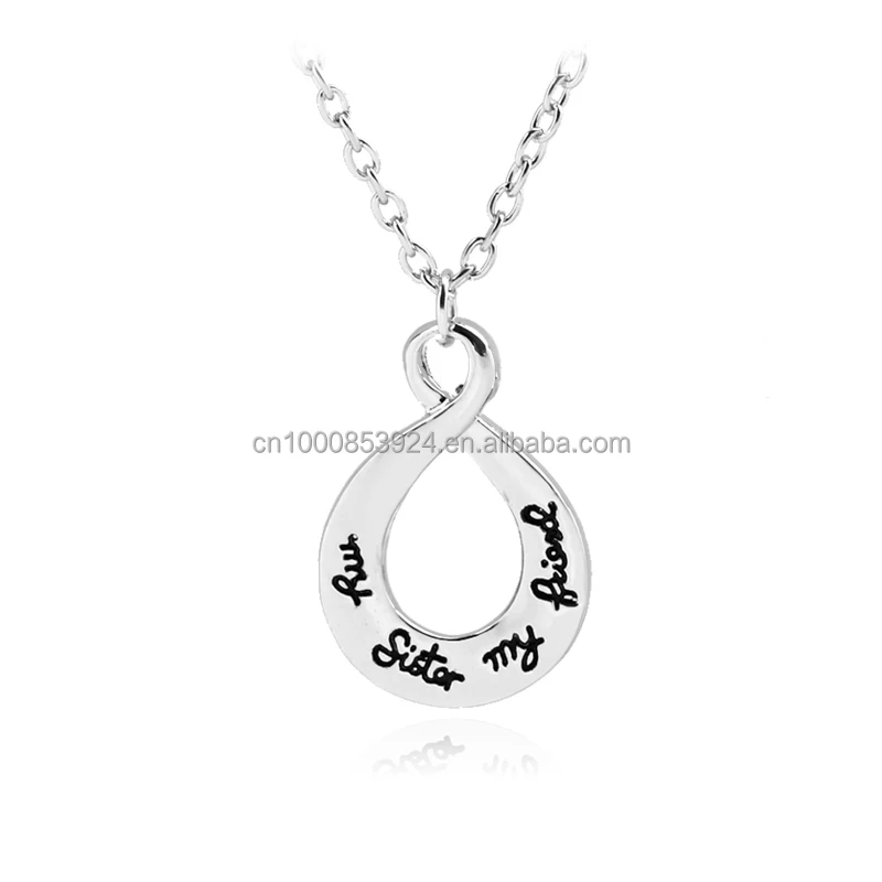 Collier A Bijoux Personnalise Pour Anniversaire Idee De Cadeau Pour Sœurs My Sister My Friend Buy Cadeau D Anniversaire Pour Soeur Ma Soeur Mon Ami Collier De Bijoux Bff Product On Alibaba Com