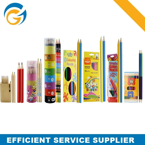 12 Colors Two Tip Plastic HB 2B Promotional Color Pencil_voghion.com
