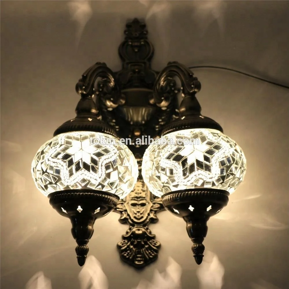 SL2L 2017 NEW DESIGN Istanbul Handicraft Mosaic Art Turkish LED decorative wall Lamps