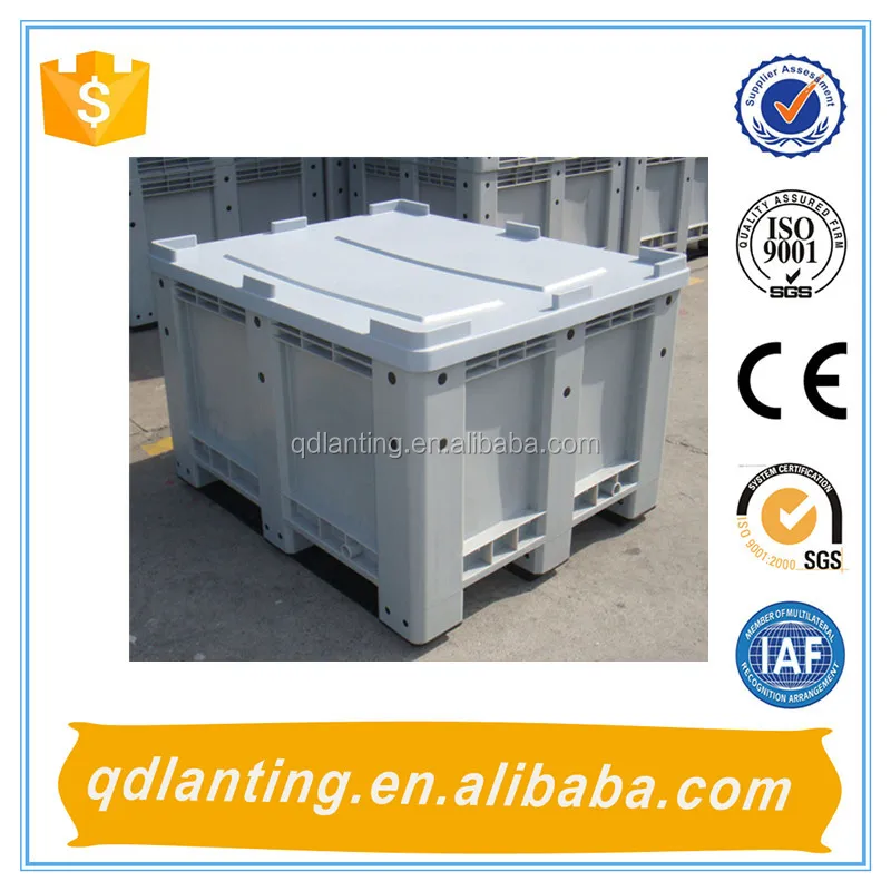 Сверхмощный большой OEM индивидуальный жесткий твердый промышленный пищевой пластиковый поддон евро (1200x1000x760 мм)