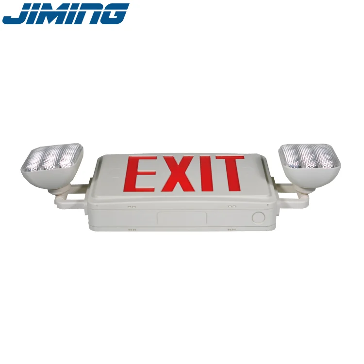 Made by JIMING UL Exit Sign Combo Emergency Lighting JLEC2RW CUL Emergency Light Electric Exit Sign