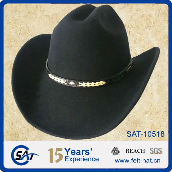 100 wool cowboy hat