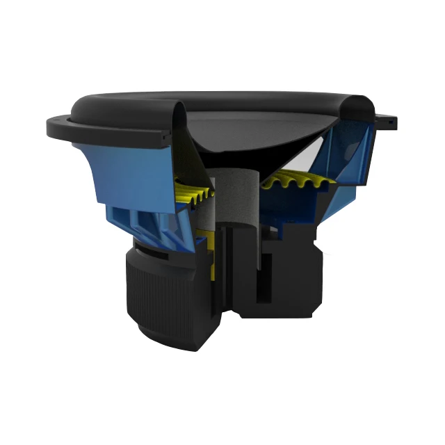 Dual Coil Bandpass Subwoofer Sound Box 12V DC Audio Boom Box with Foam Surround and Aluminium Frame