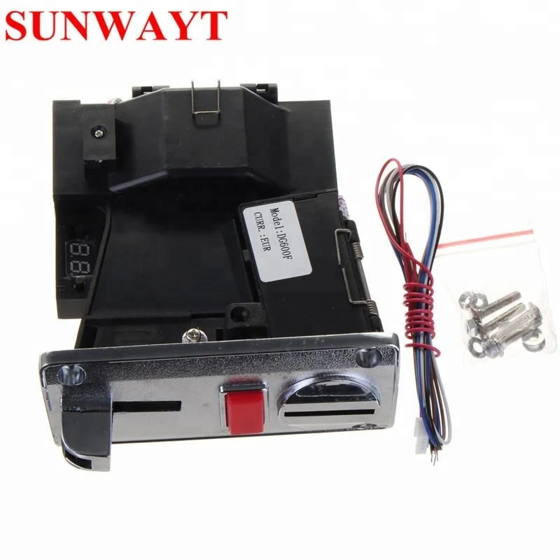 DG600F Multi Programmable Coin Acceptor with 6 Different Kind Coins for Washing Machine Electronic Vending Machine Coin Selector