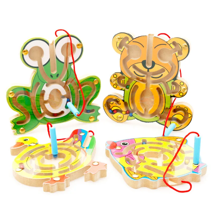 Jouets En Bois Pour Enfants Stylos Magnetiques Puzzle Mobile Jeu Educatif Pour Bebes Precoces Bricolage Precoce Piste D Animaux Buy Labyrinthe Mobile De Stylos Magnetiques Jeu De Puzzle D Intelligence D Enfants Jouet Educatif Precoce De Bebe Product