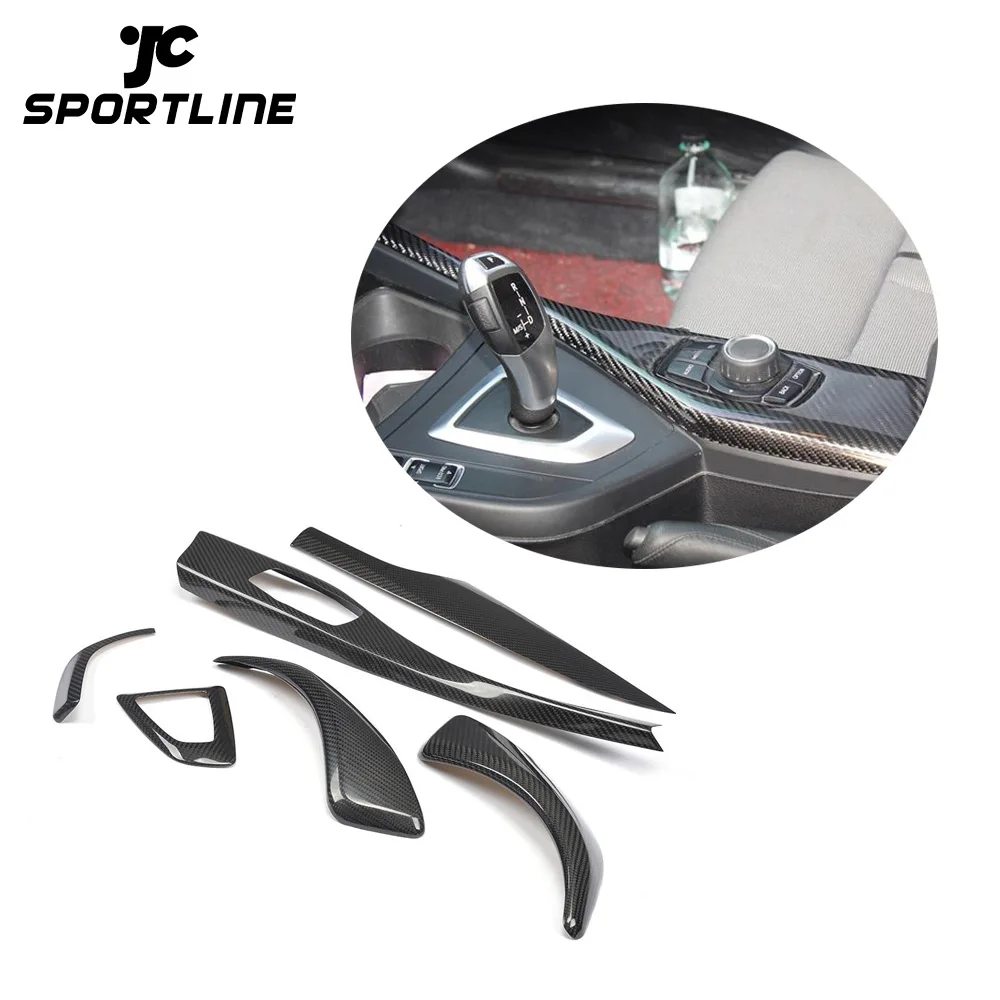 E82 E87 F22 Carbon Fiber Interior Dash Board Moulding Trims For Bmw E82