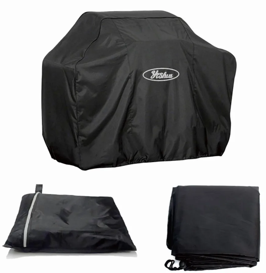 BBQ Grill Cover Heavy Duty RipProof UV Water Resistant Gas Grill Cover Fits for Weber Brinkmann Char Broil Etc