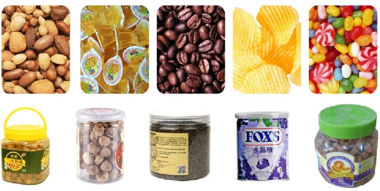 Автоматическое взвешивание пластиковых / стеклянных бутылок может баночки специй машина для розлива закусок