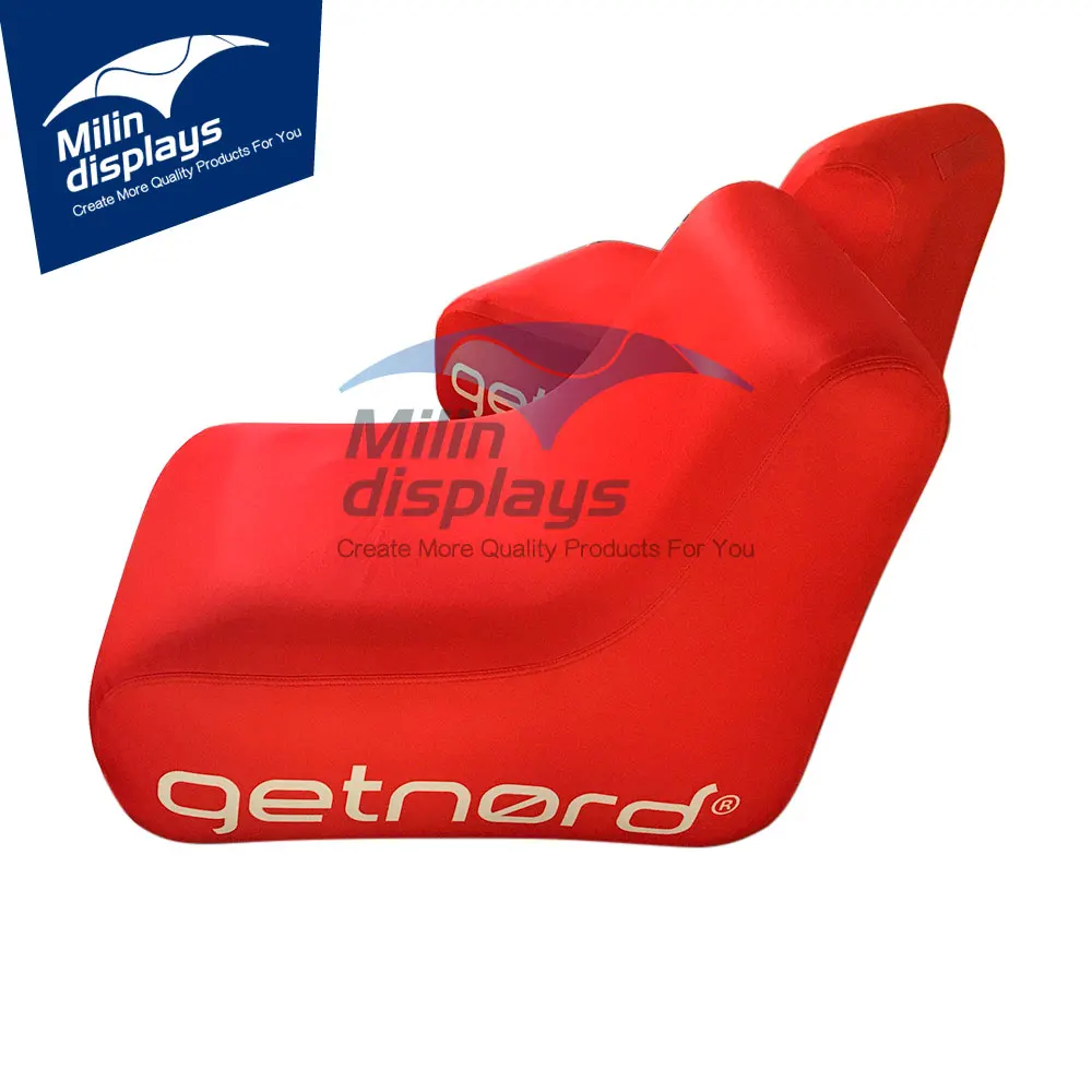 Портативная выставочная мебель с принтом на заказ надувной диван-стул