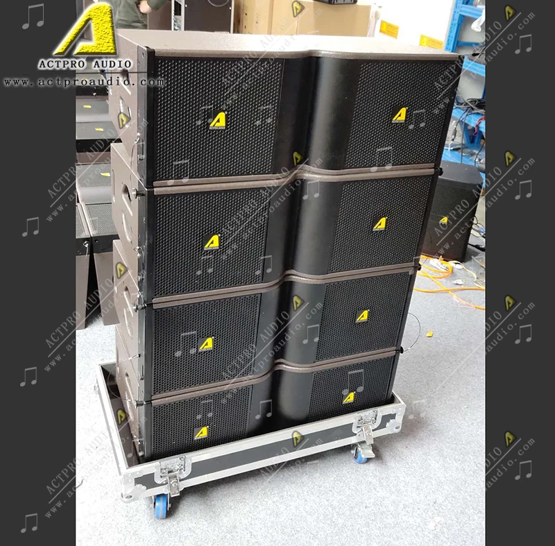 KR210 Line Array Speaker Daul 10 Inch Line Array System Neodymium Horns Ferrite Speakers Wedding Party Concert DJ Actpro Audio