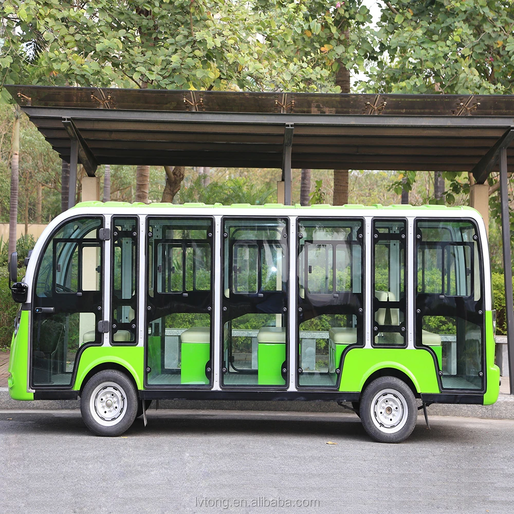 14 seats electric shuttle bus with doors and  air conditioner (LT-S14.F)